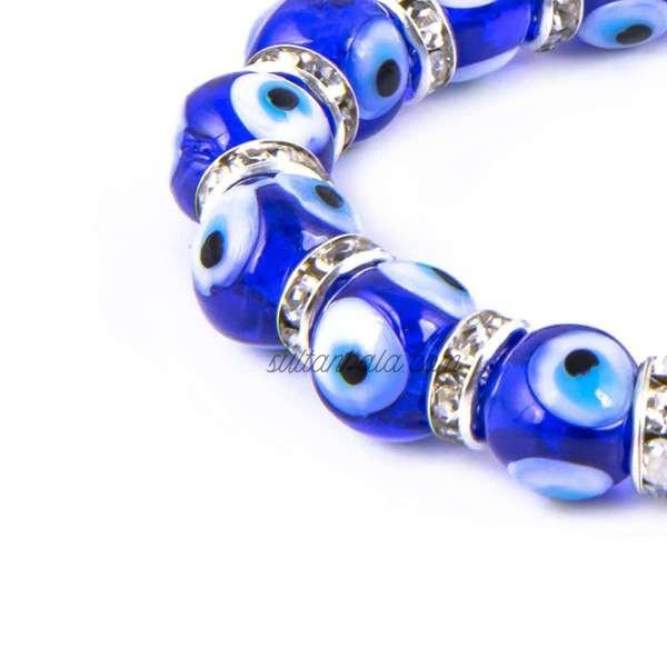 10 mm Glass Lucky Eye Bracelet