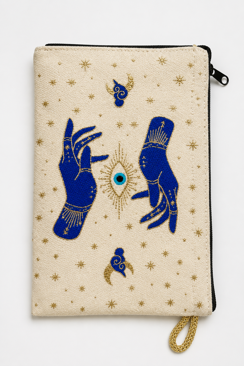 Turkish Inspired Midi Zipper Wallet | Evil Eye, Mandala & Iznik Tile Designs