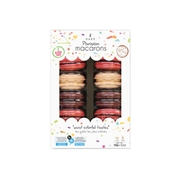 Macaron, Love 2 (Chocolate-Raspberry-Vanilla), 6 pcs, 3.1oz