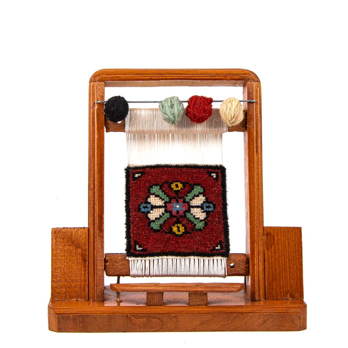 Handmade Miniature Turkish Rug Weaving Loom – Wooden Kilim Art & Decorative Gift