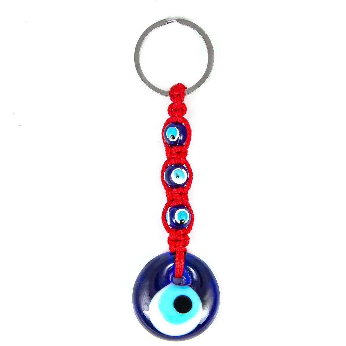 3 Eye Macrame Keychain