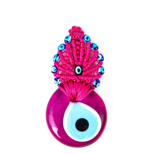 Small Turkish Evil Eye No1 Wall Hanging – Glass Turkish Wall Decor – Good Luck Gift
