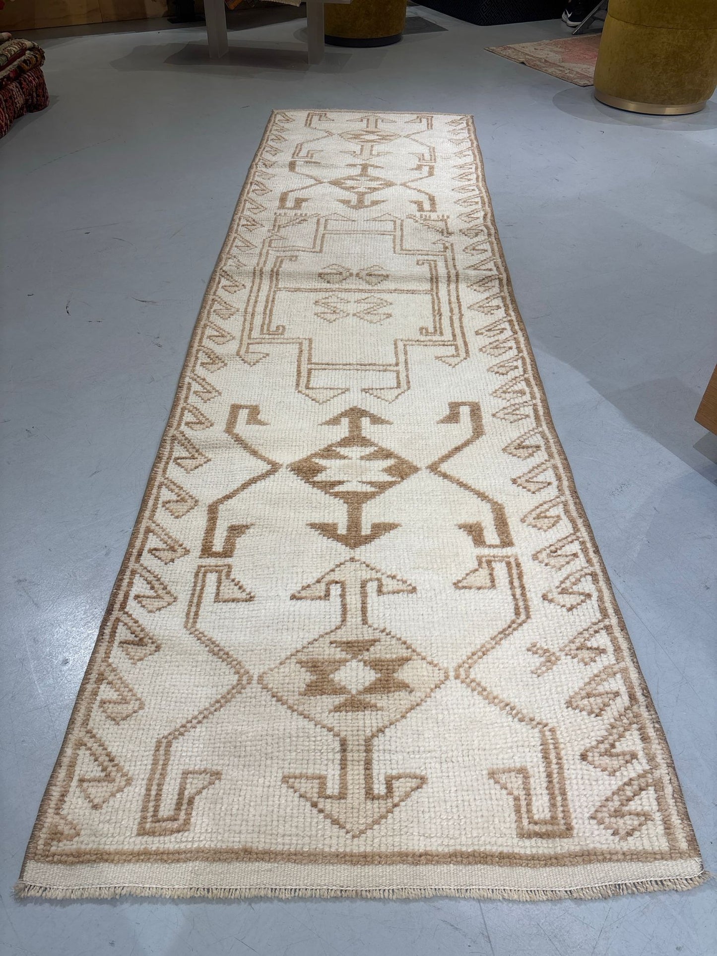 Vintage Turkish Anatolian Herki Runner - Wool Handwoven (2'9"x9'9") No 31