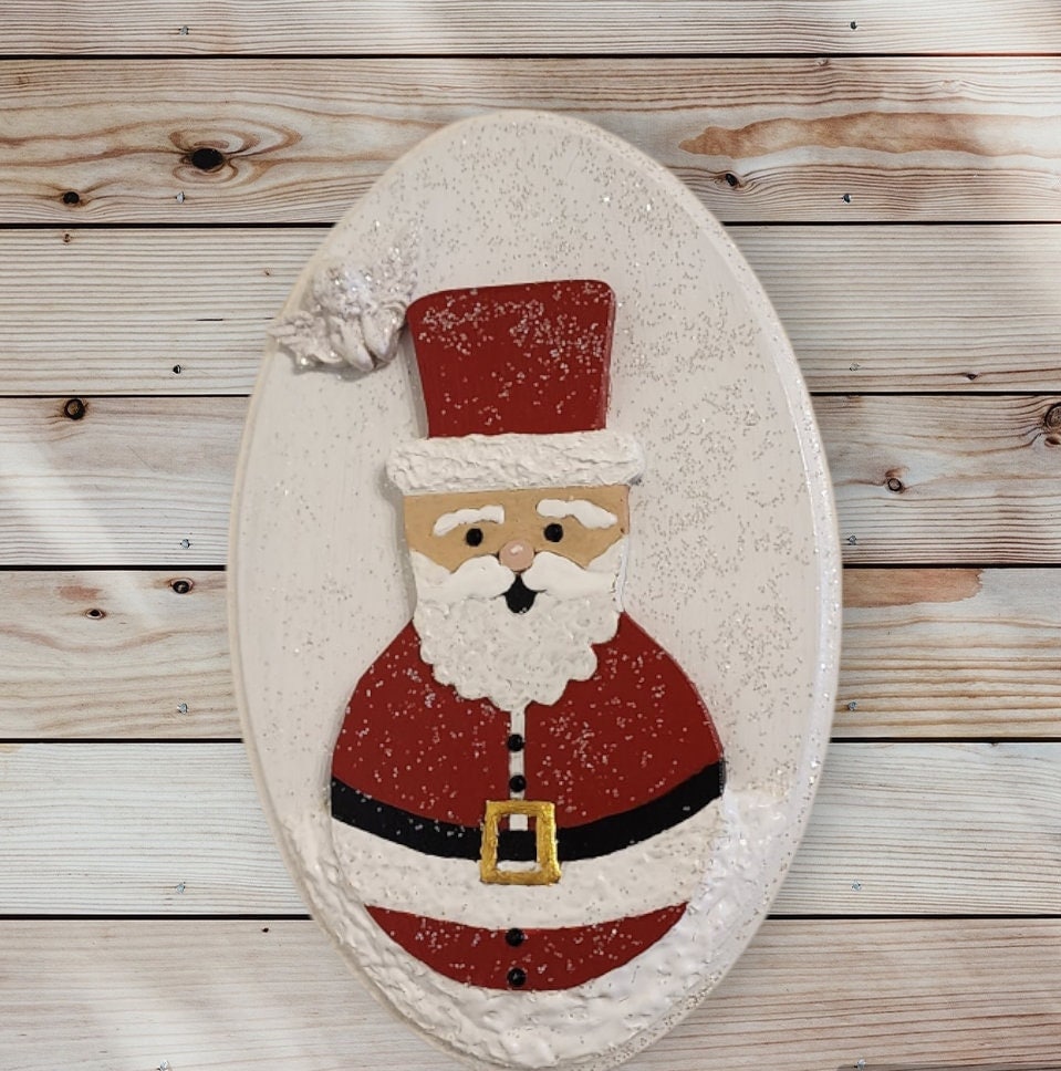 Santa Claus Wood Painting Wall decoration