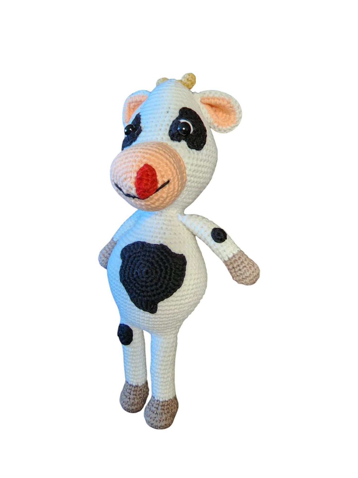 Handmade Amigurumi Cow Plushies | Adorable Farm Animal Amigurumi Toy | Handmade Crochet Pretend Play Toys