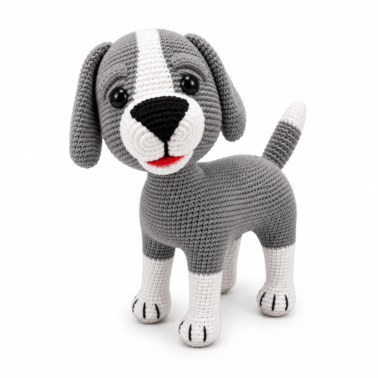 Handmade Crochet Puppy Dog β 13β Amigurumi Stuffed Animal β 3 Colors