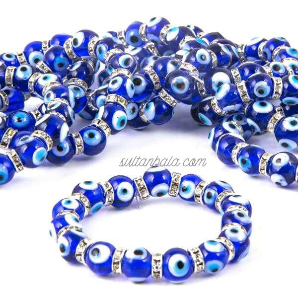 10 mm Glass  Lucky Eye Bracelet