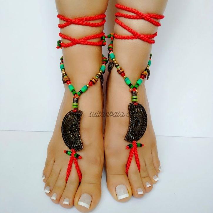 Barefoot Sandals and 2 Anklets