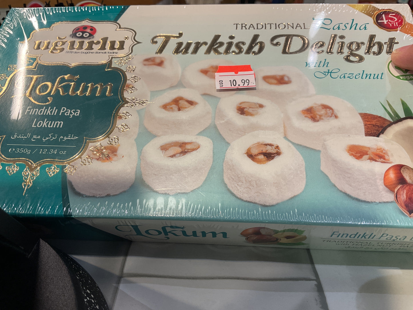 Ugurlu  Pasa Turkish Delight with Hazelnut