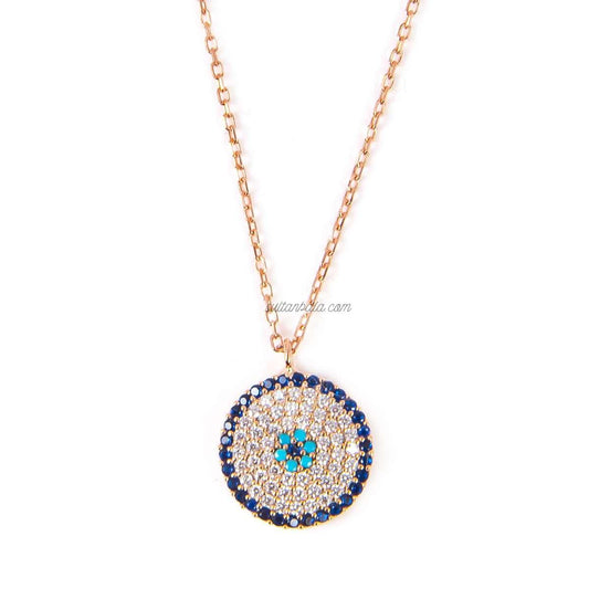 925 Sterling Evileye Silver Nck 4.7 Gr