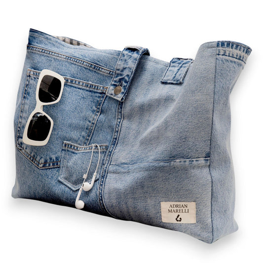 Adrian Marelli Recycled Denim Tote Bag