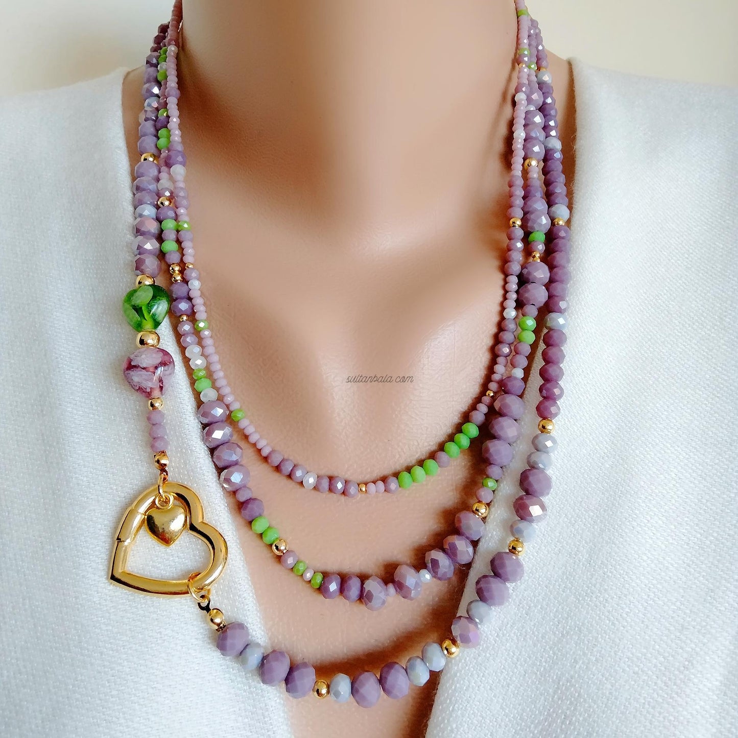 Unique Design 24k Gold-Plated charm 3 pcs Necklace and Bracelet