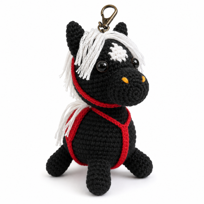 Handmade Crochet Horse Keychain | Amigurumi Horse Charm | Cute Bag Charm | Horse Lover Gift | Mini Plush Toy | Handmade Gift