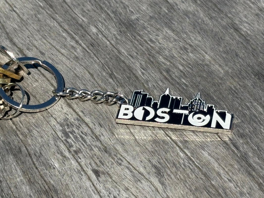 Boston Keychain with soccer charms