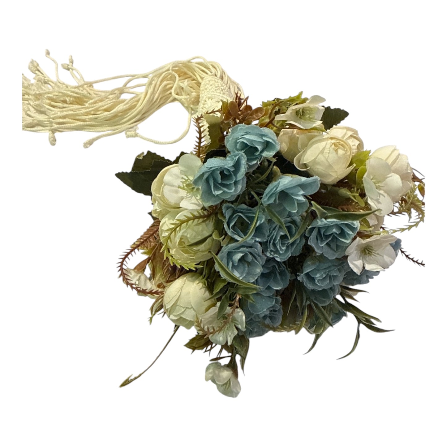 Boho Bridal Bouquet & Macramé Floral Crown Set