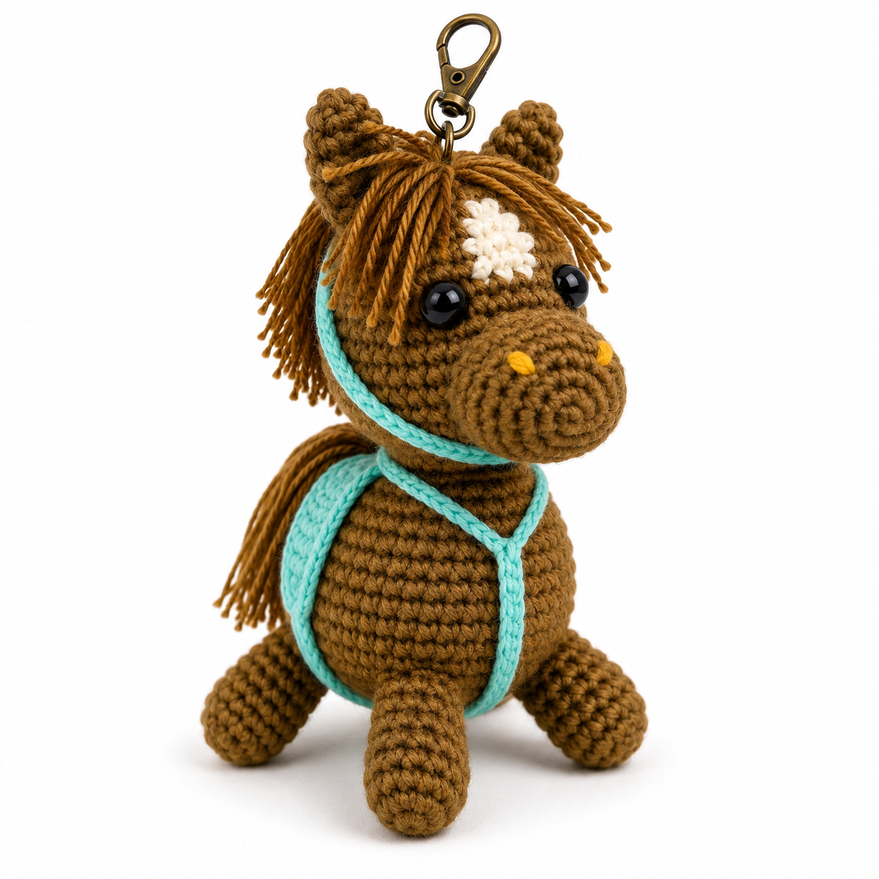 Handmade Crochet Horse Keychain | Amigurumi Horse Charm | Cute Bag Charm | Horse Lover Gift | Mini Plush Toy | Handmade Gift