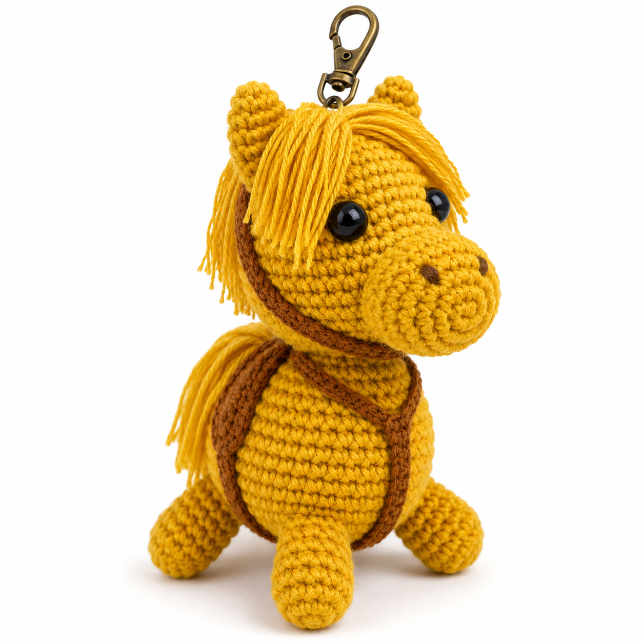 Handmade Crochet Horse Keychain | Amigurumi Horse Charm | Cute Bag Charm | Horse Lover Gift | Mini Plush Toy | Handmade Gift