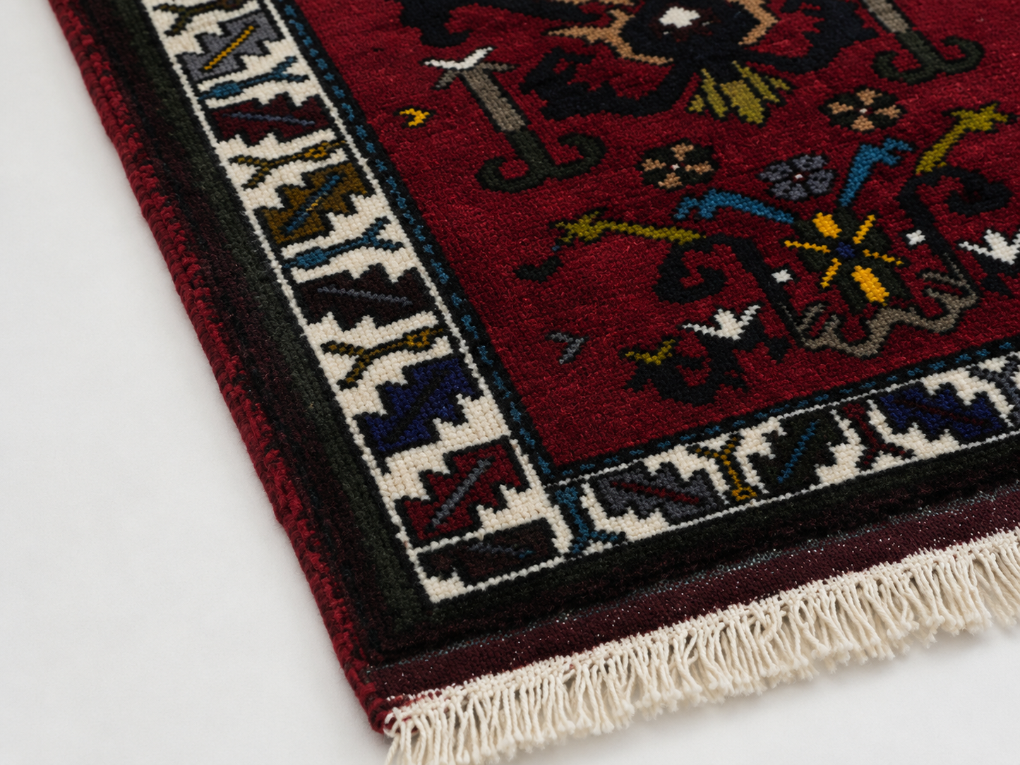 no:20 Vintage Nigde Kirman Wool Rug-2.79x4.10 ft