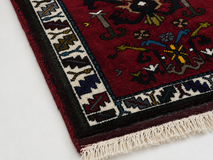 no:20 Vintage Nigde Kirman Wool Rug-2.79x4.10 ft