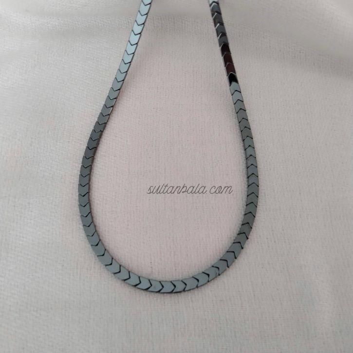 Minimalist Hematite Unisex Necklace