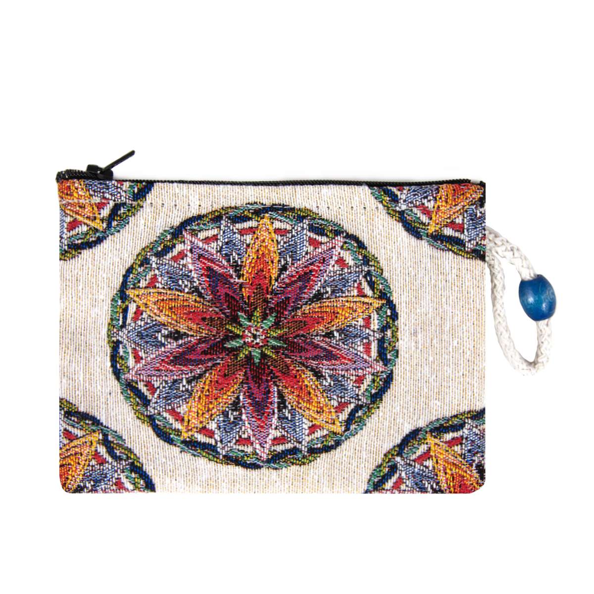 Turkish Inspired Midi Zipper Wallet | Evil Eye, Mandala & Iznik Tile Designs