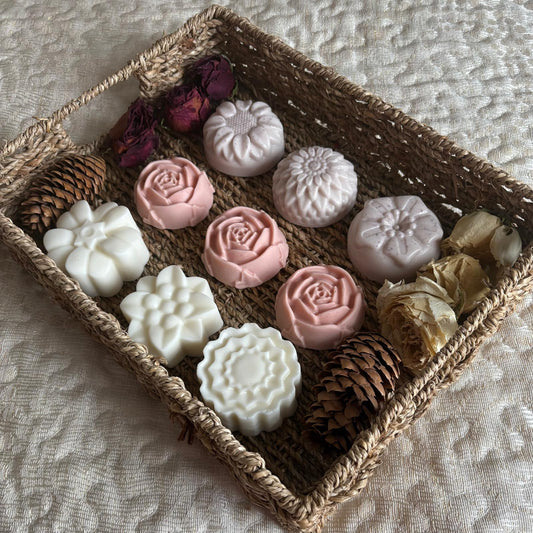Set of 2 handmade vegan soaps with natural scents