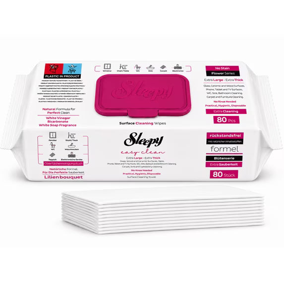 Sleepy Easy Clean XL Multi-Surface Cleaning Wipes 80ct