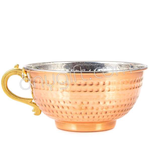 Copper Bowl White / red Finish