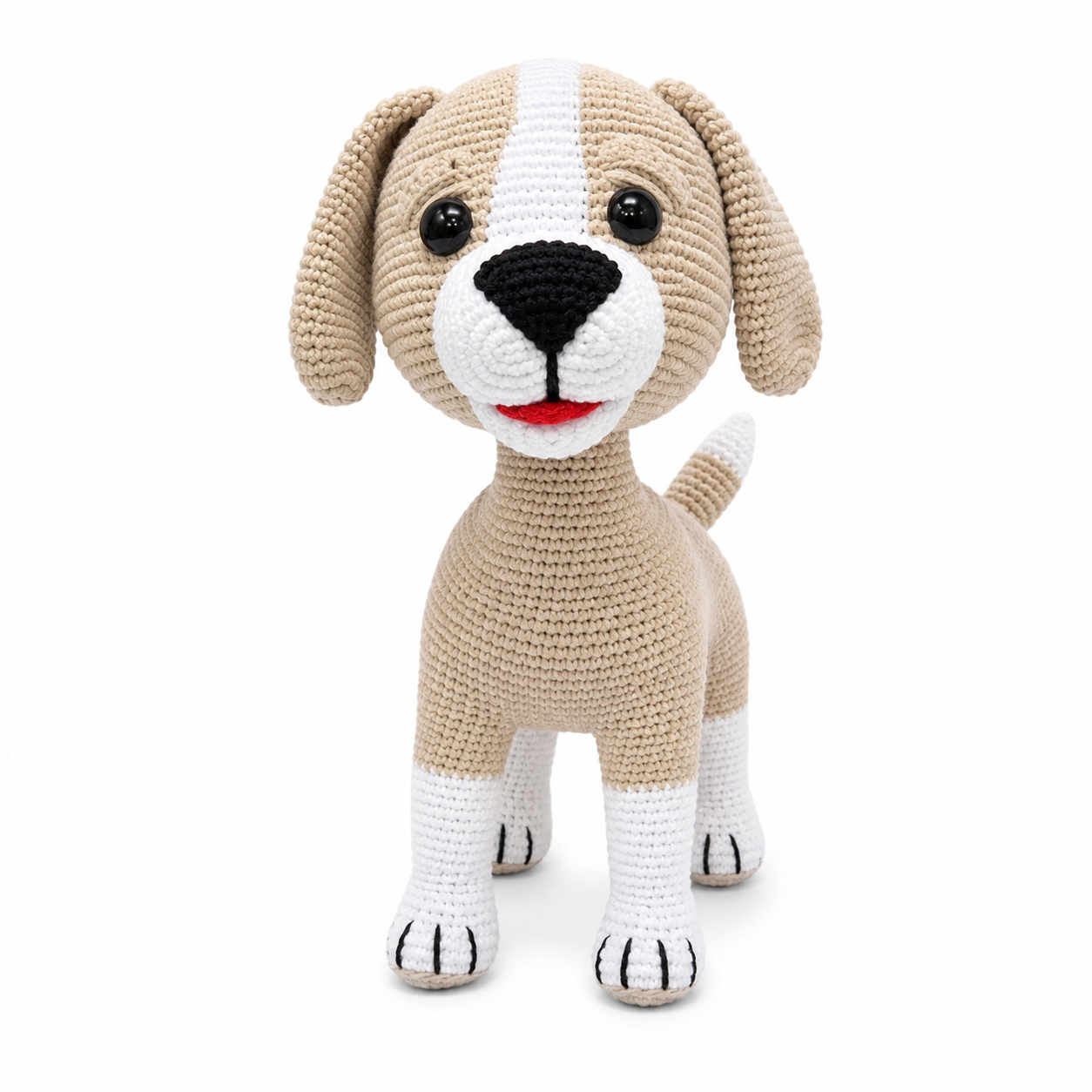 Handmade Crochet Puppy Dog – 13” Amigurumi Stuffed Animal – 3 Colors