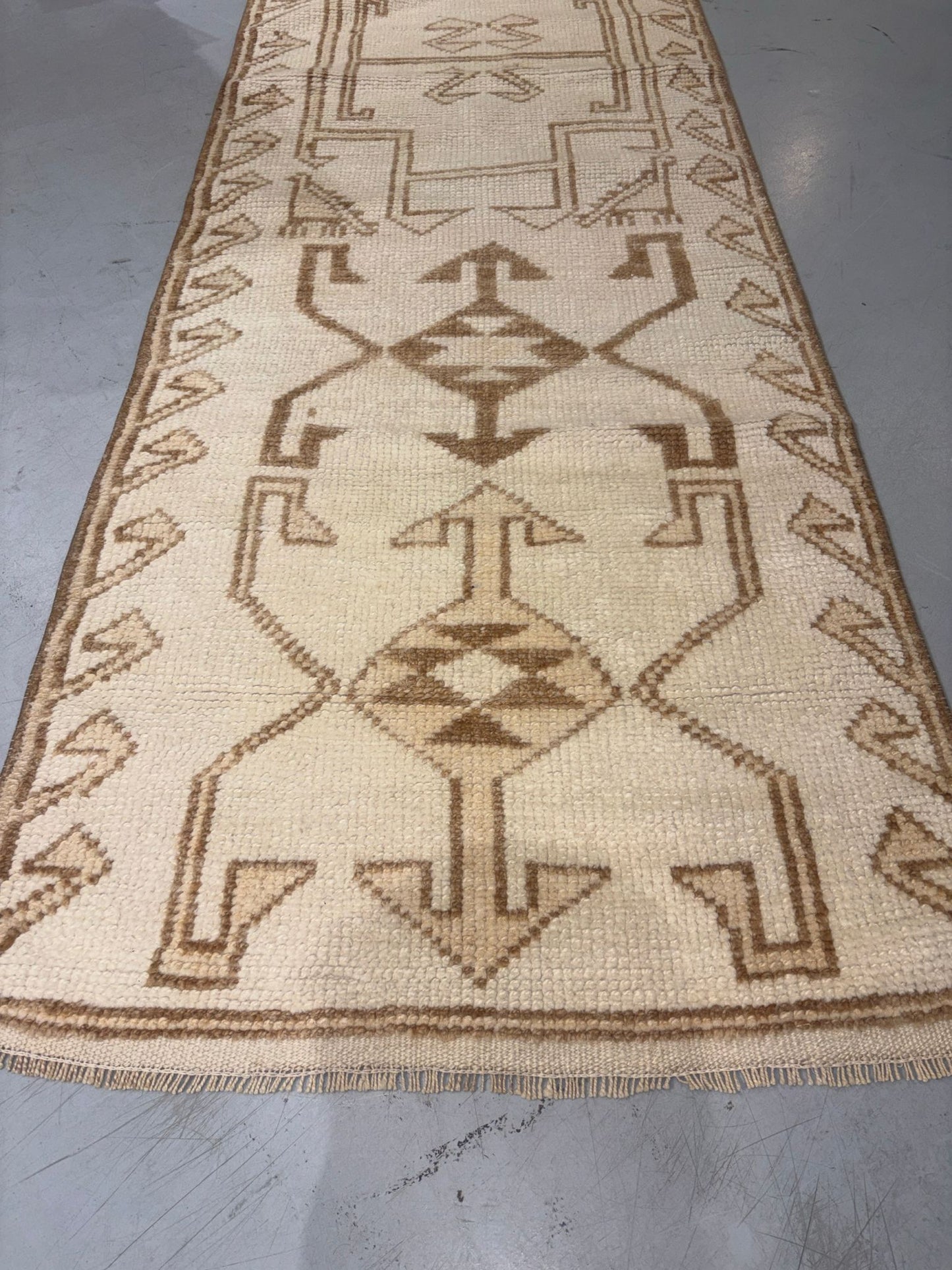 Vintage Turkish Anatolian Herki Runner - Wool Handwoven (2'9"x9'9") No 31