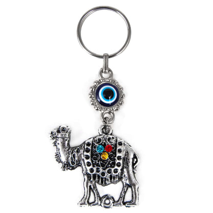 Metal Keychain ; hamsa, fil, deve