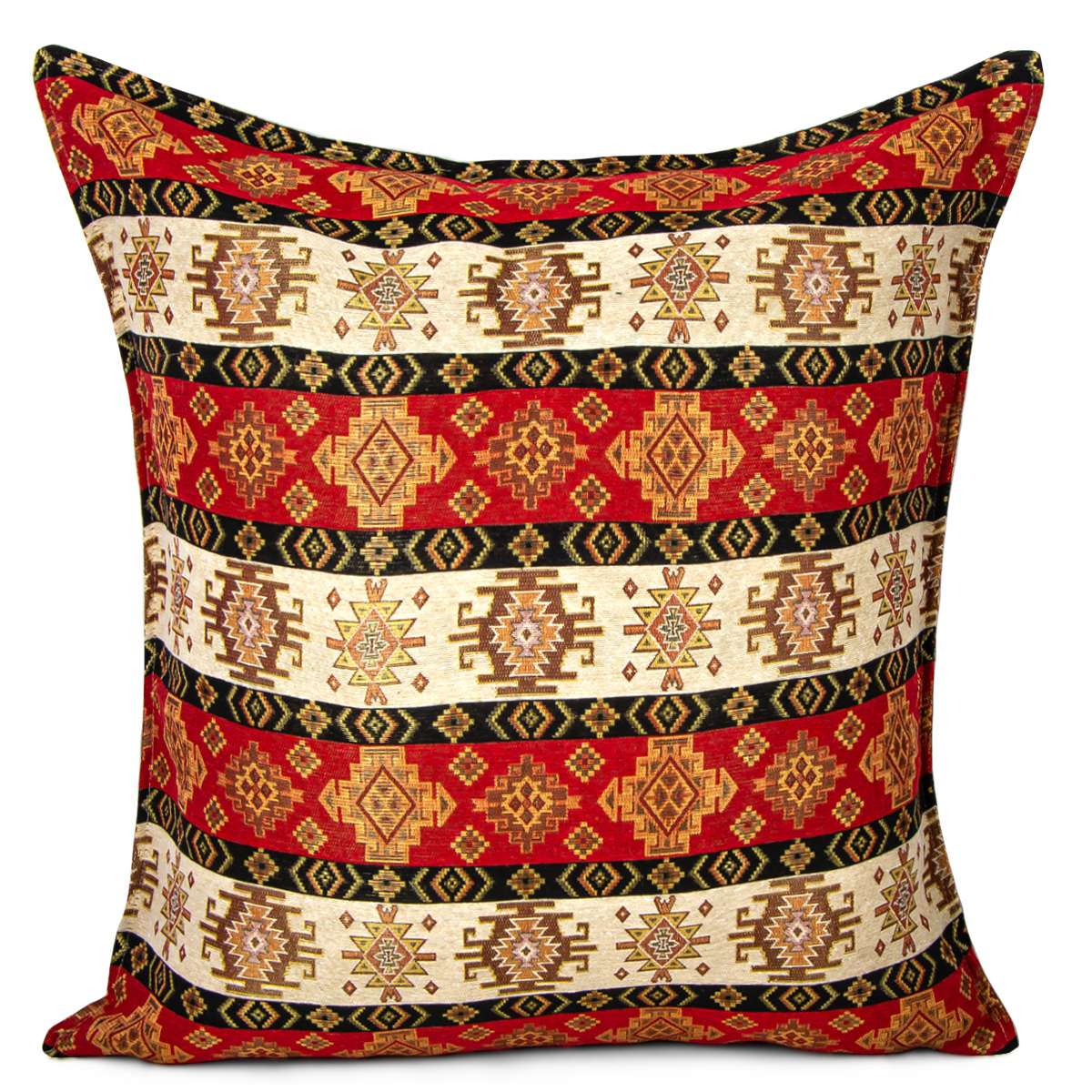 Turkish & Anatolian Tapestry Pillow Cover 18x18 – Traditional Woven Design