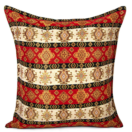 Turkish & Anatolian Tapestry Pillow Cover 18x18 – Traditional Woven Design