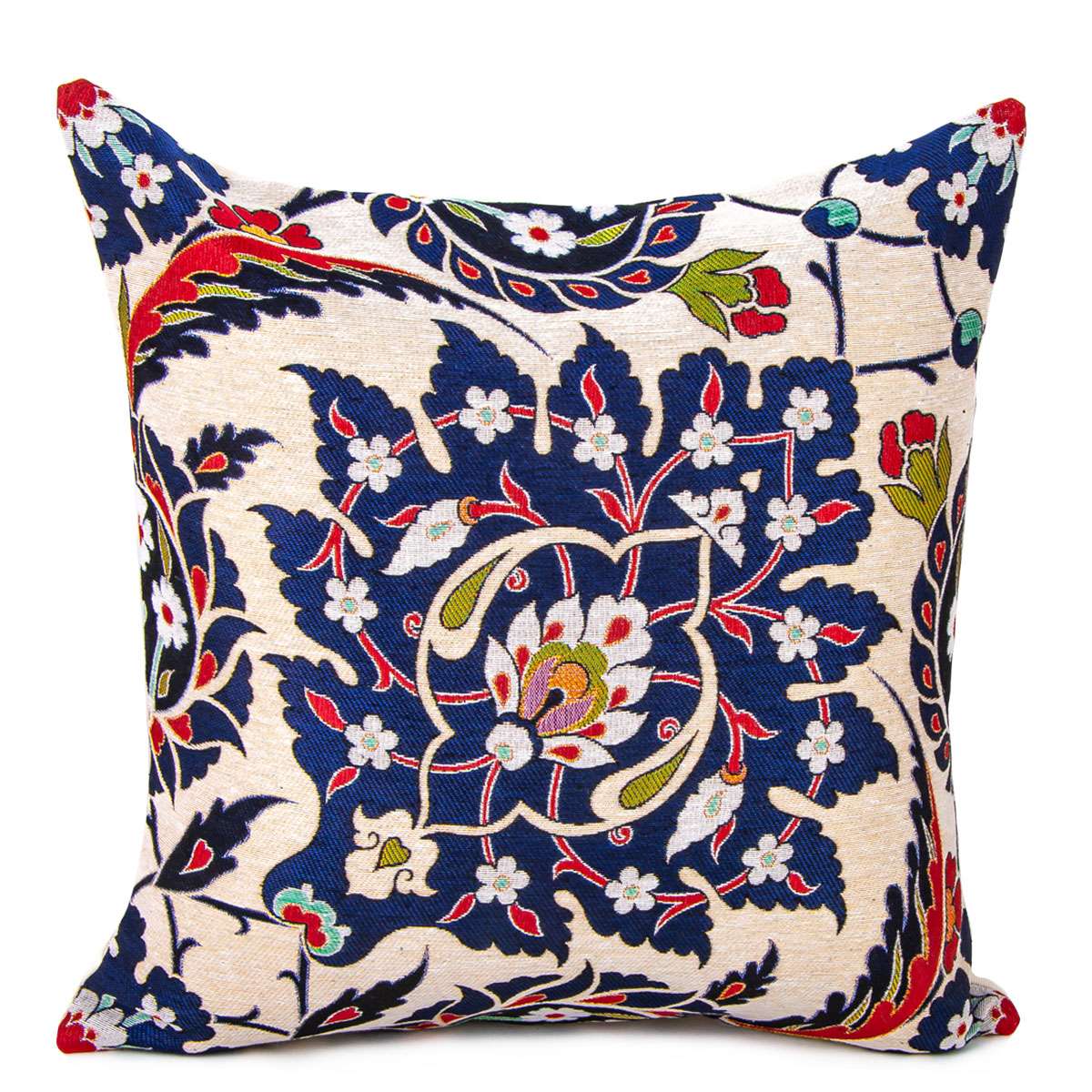 Ethnic Tapestry Pillow Cover 18x18 – Geometric & Turkish Inspired Designs