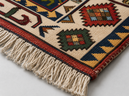 No:05 Vintage Sille Turkish Rug-3.77x7.15 ft