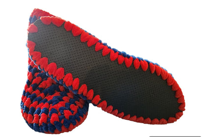 Knitting Velvet Slippers | Velvet Boots |Crochets Velvet Boot | House Shoes |Winter Velvet Slippers |Velvet Thread Handcrafted Home Slippers