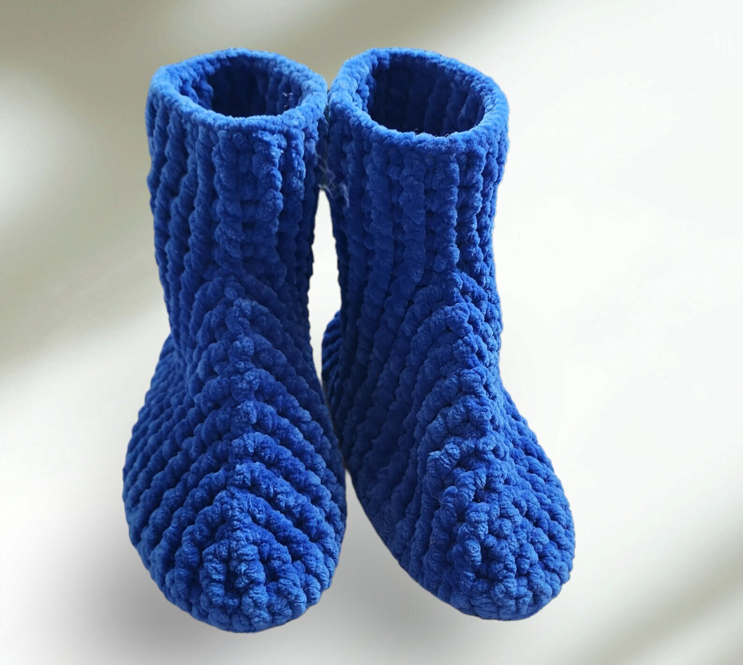 Knitting Velvet Slippers | Velvet Boots |Crochets Velvet Boot | House Shoes |Winter Velvet Slippers |Velvet Thread Handcrafted Home Slippers
