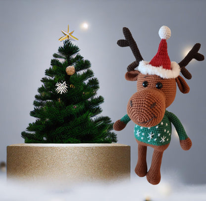 Christmas Amigurumi Reindeer | Noel Reindeer | Crochets Animal |Knitting Animal Toy