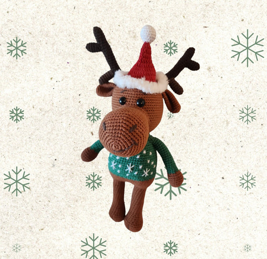 Christmas Amigurumi Reindeer | Noel Reindeer | Crochets Animal |Knitting Animal Toy