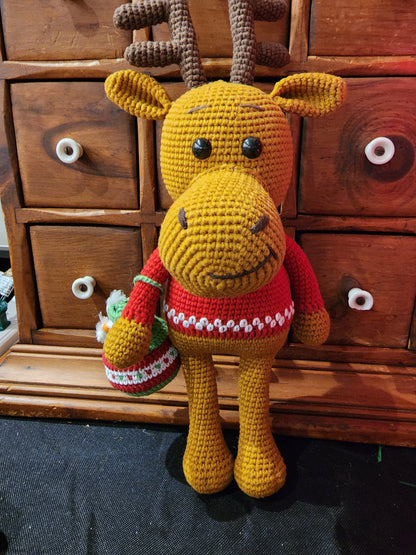 Christmas Amigurumi Reindeer | Noel Reindeer | Crochets Animal |Knitting Animal Toy