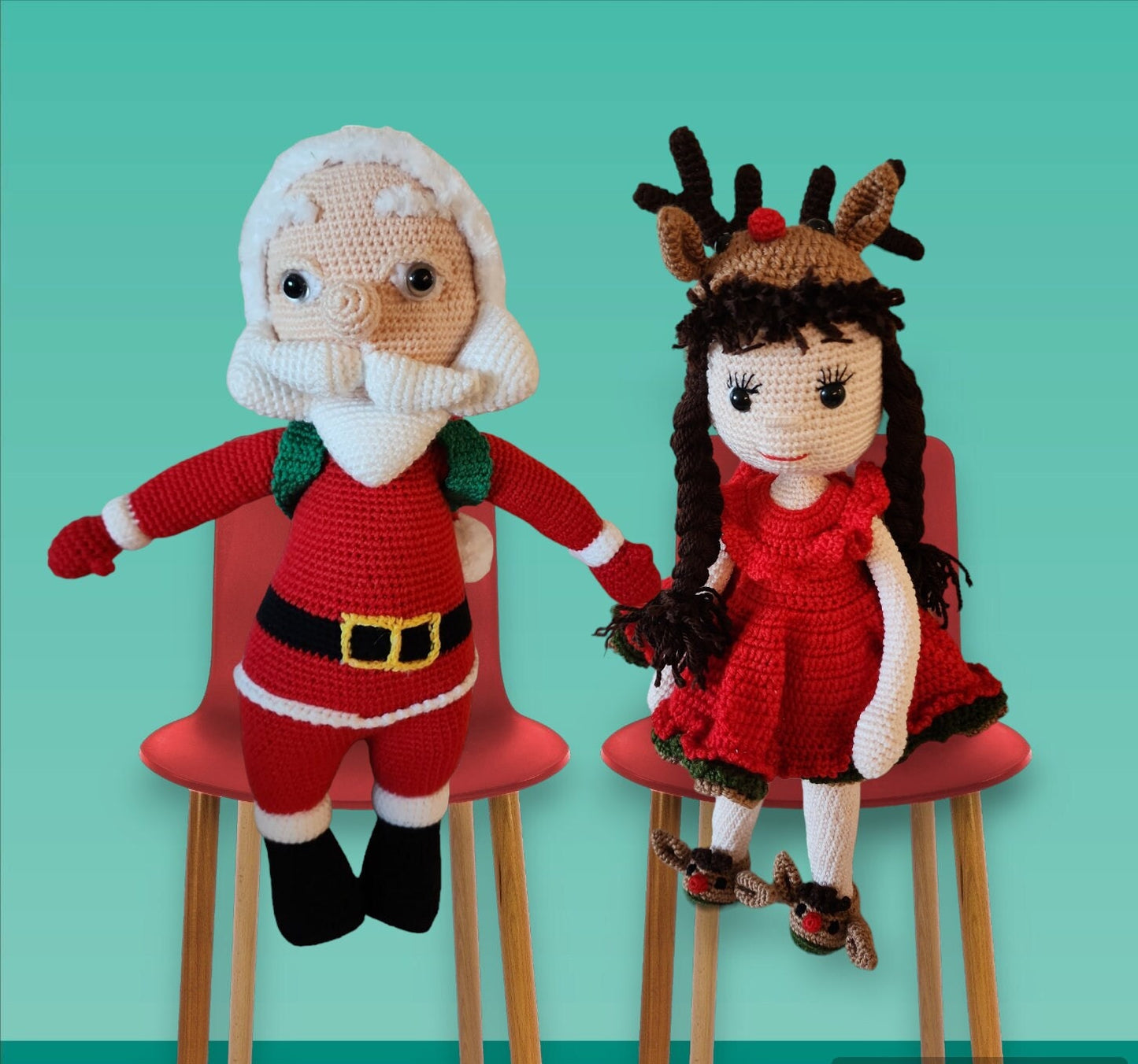 Christmas Amigurumi Santa Clause, Amigurumi Santa , Noel and newyear Gifts, Christmas Amigurumi Santa Home Decor