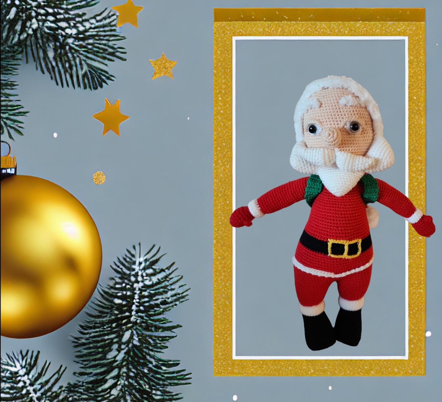 Christmas Amigurumi Santa Clause, Amigurumi Santa , Noel and newyear Gifts, Christmas Amigurumi Santa Home Decor