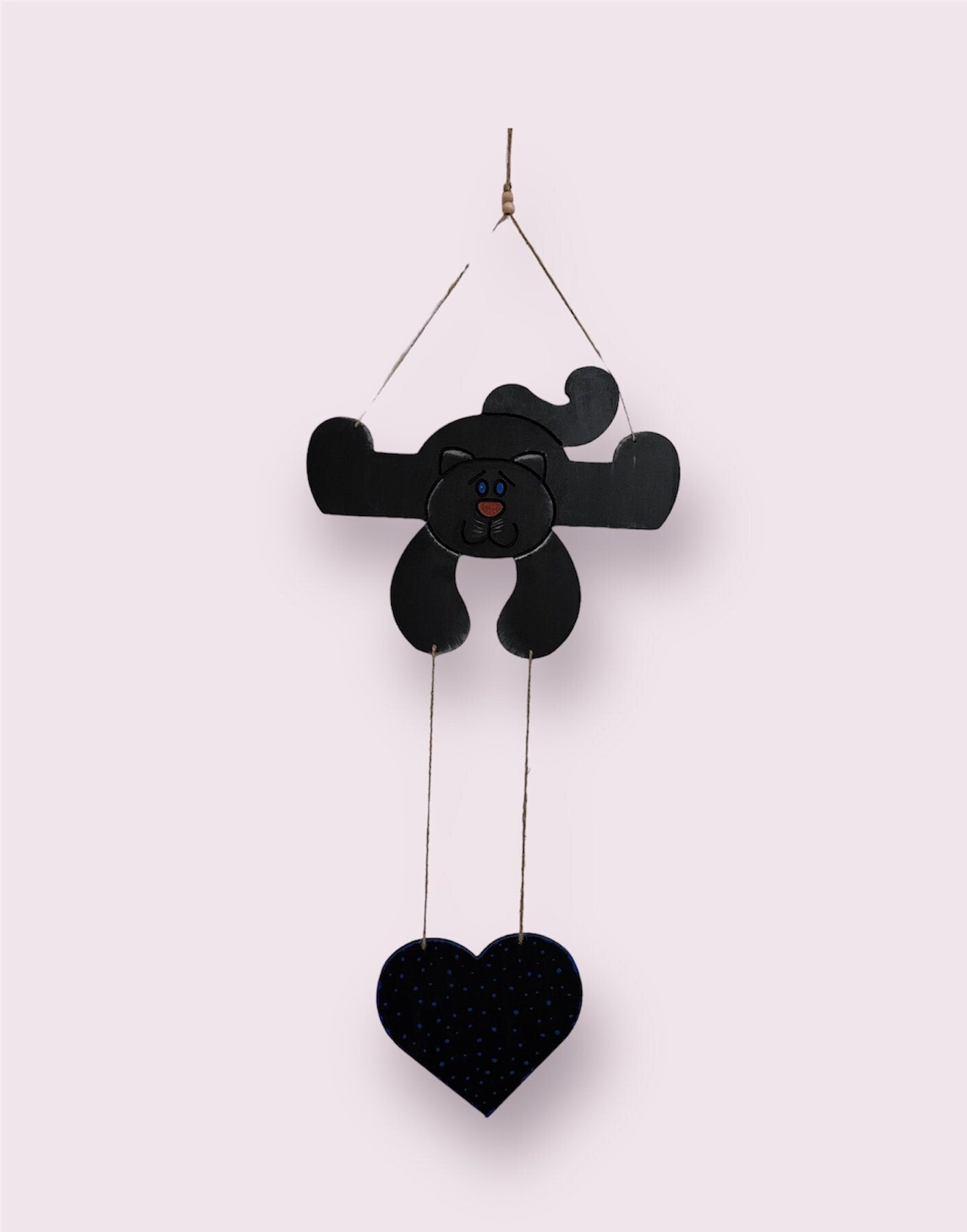 Wooden Wall Decor, Cat and heart, Pet Wooden Home Decor,Wood Art,Unique Wooden Wall Cat Decorations, Adding Charm with Wooden Wall Cat Decor