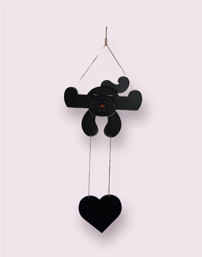 Cat and heart, Pet Wooden Home Decor,Wood Art