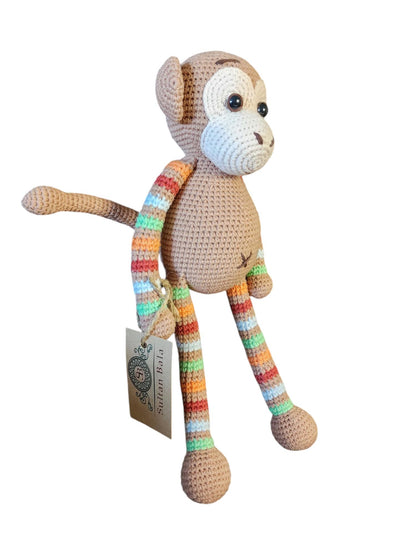 Amigurumi Pink colorful Monkey Toy