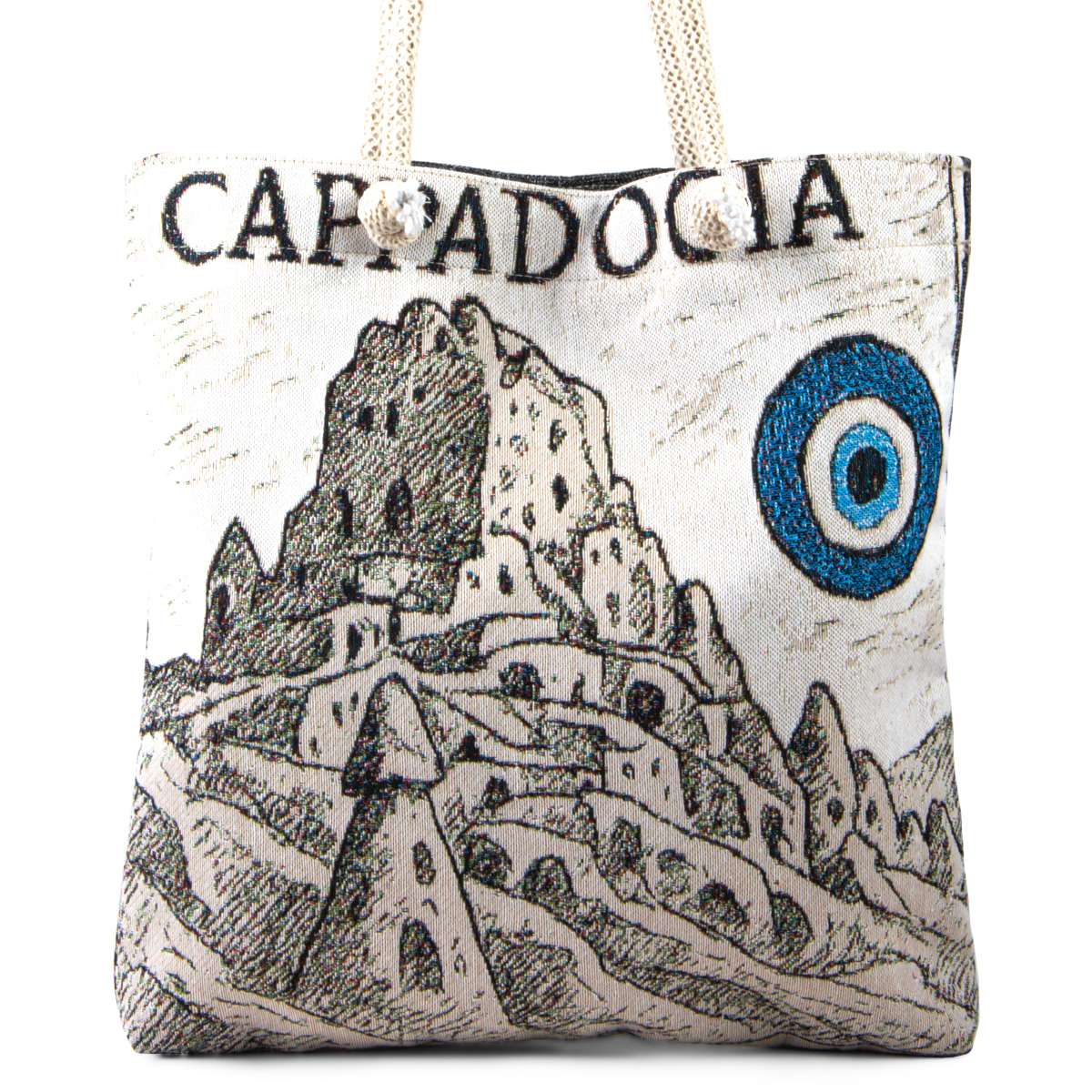 Cappadocia Evil Eye & Balloons Tote Bag