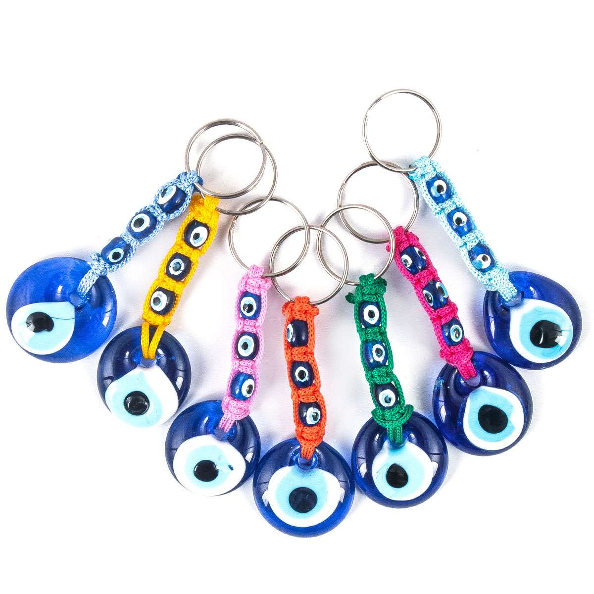 3 Eye Macrame Keychain