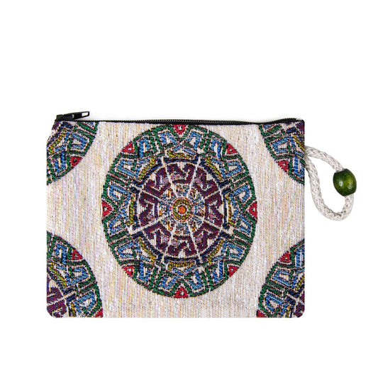 Turkish Inspired Midi Zipper Wallet | Evil Eye, Mandala & Iznik Tile Designs