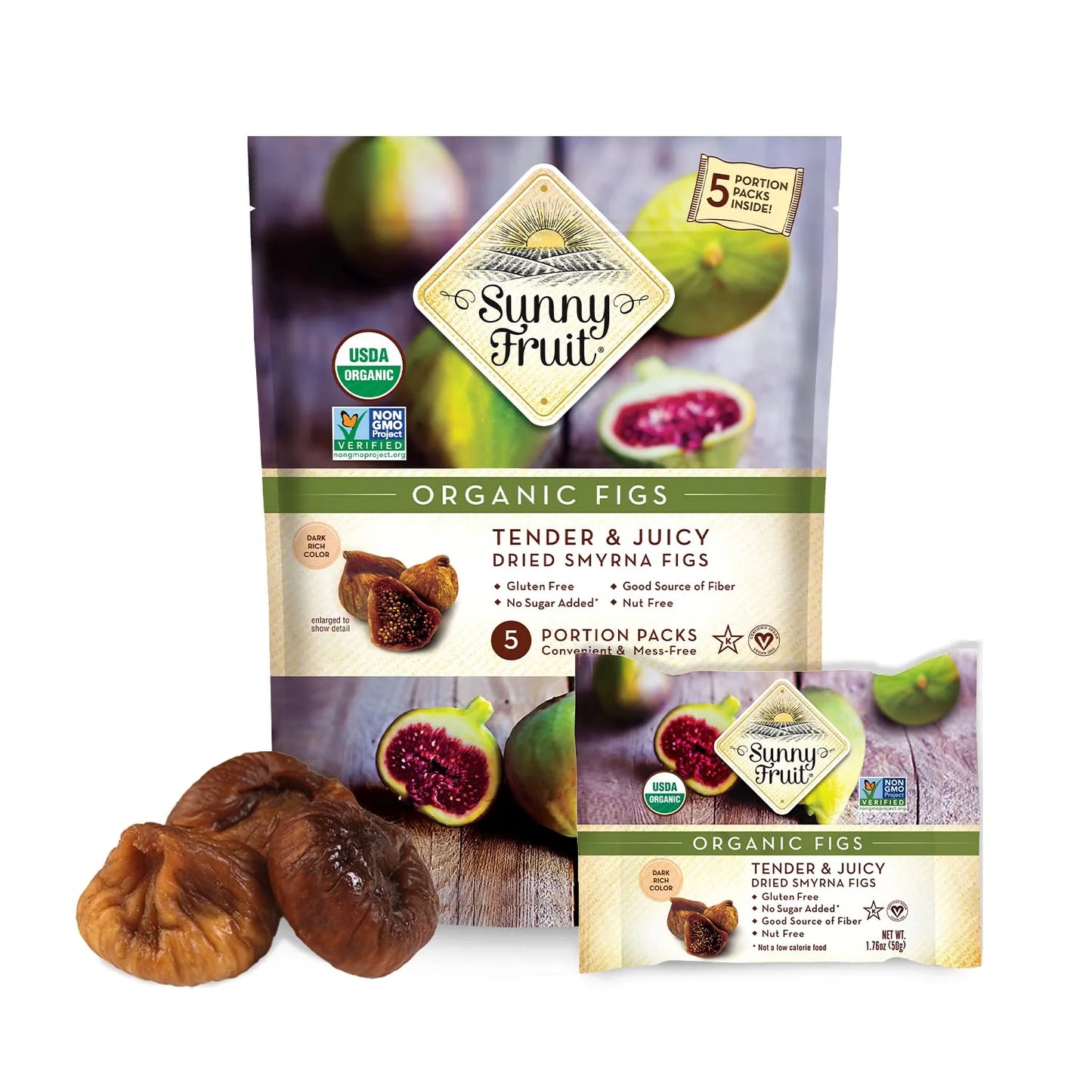 SUNNY DRIED FIGS 5 packs