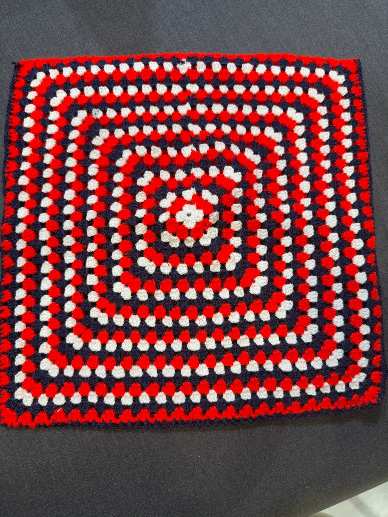 Handmade Crochet Pillow Cover | 38 x 38 cm (15 x 15 in) | Granny Square Cushion Cover | Boho Home Decor